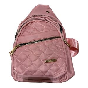 Pink Quilted Women's Shoulder Bag